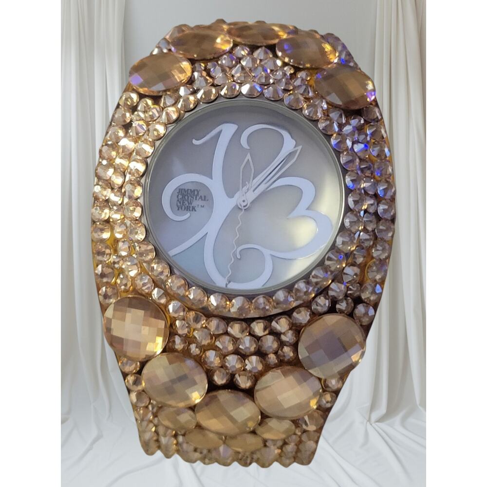 Women's Cuff Watch Jimmy Crystal BOHO Swarovski Elements New‎ Battery Art Deco